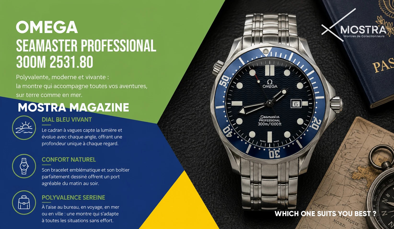 comparatif montres occasion homme mostra magazine omega seamaster 2531.80