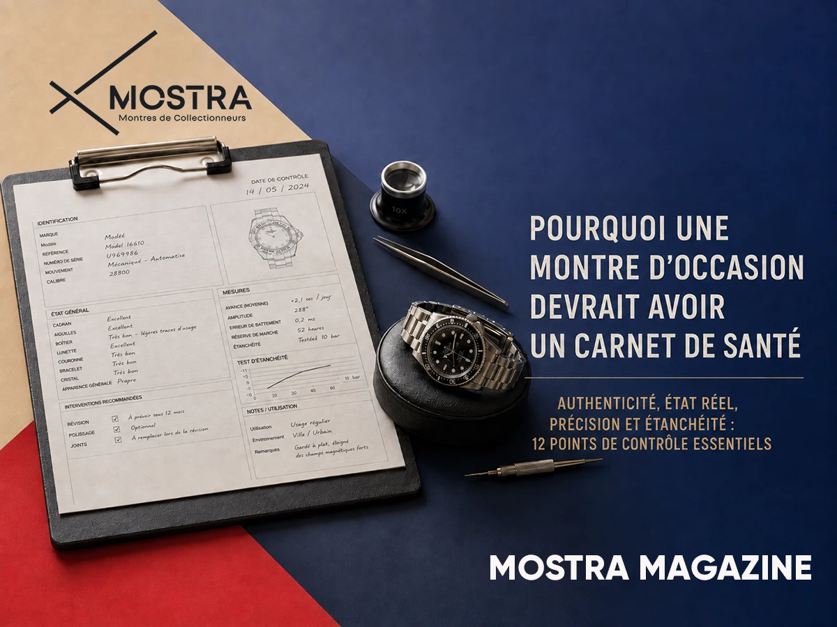 carnet de santé montre occasion mostra magazine