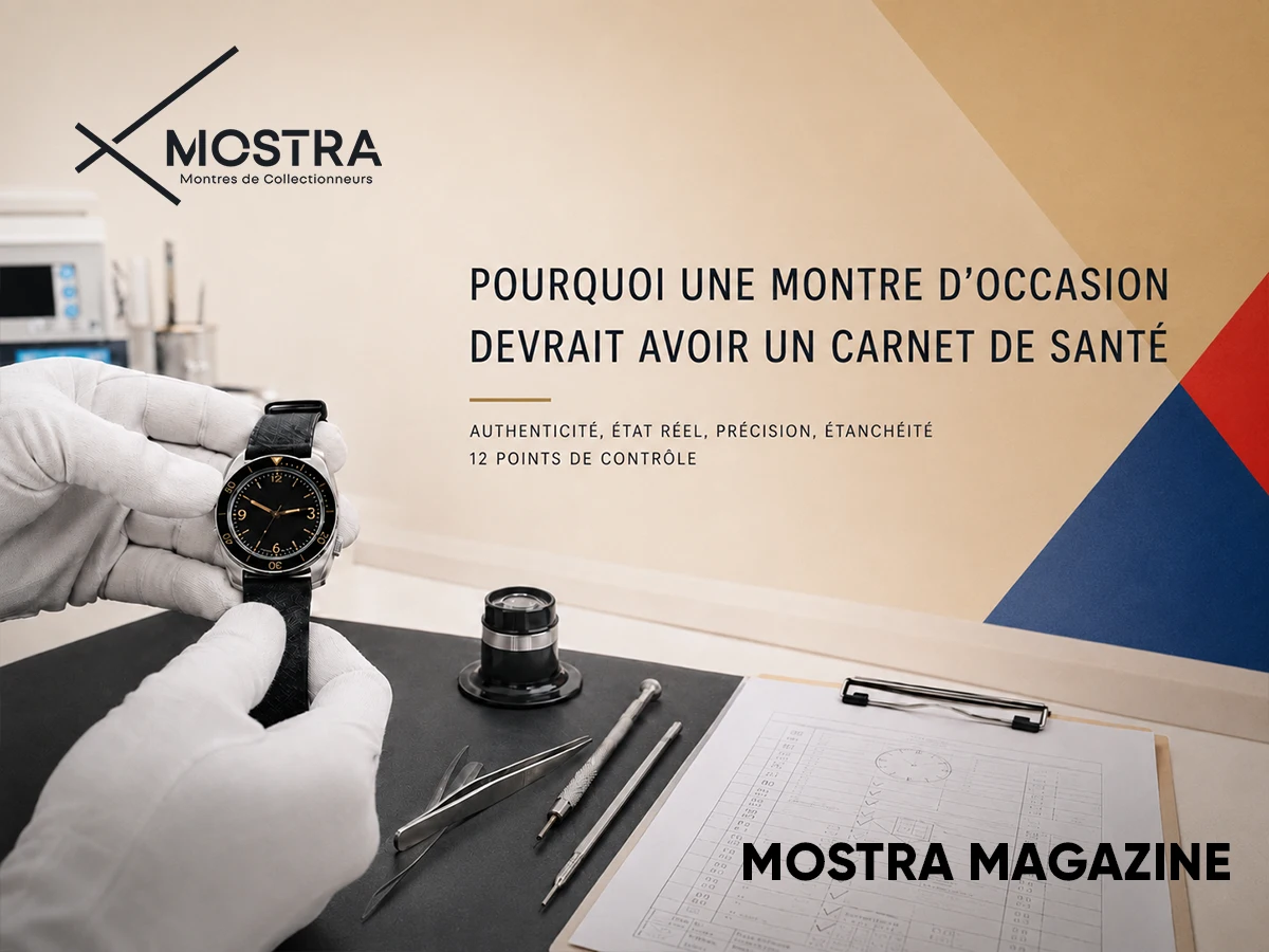 pourquoi une montre occasion devrait avoir un carnet de santé mostra magazine