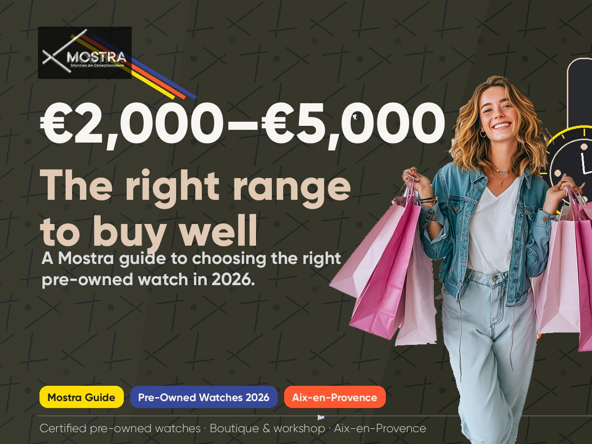 Mostra buying guide for choosing a pre-owned watch between 2000 and 5000 euros in 2026