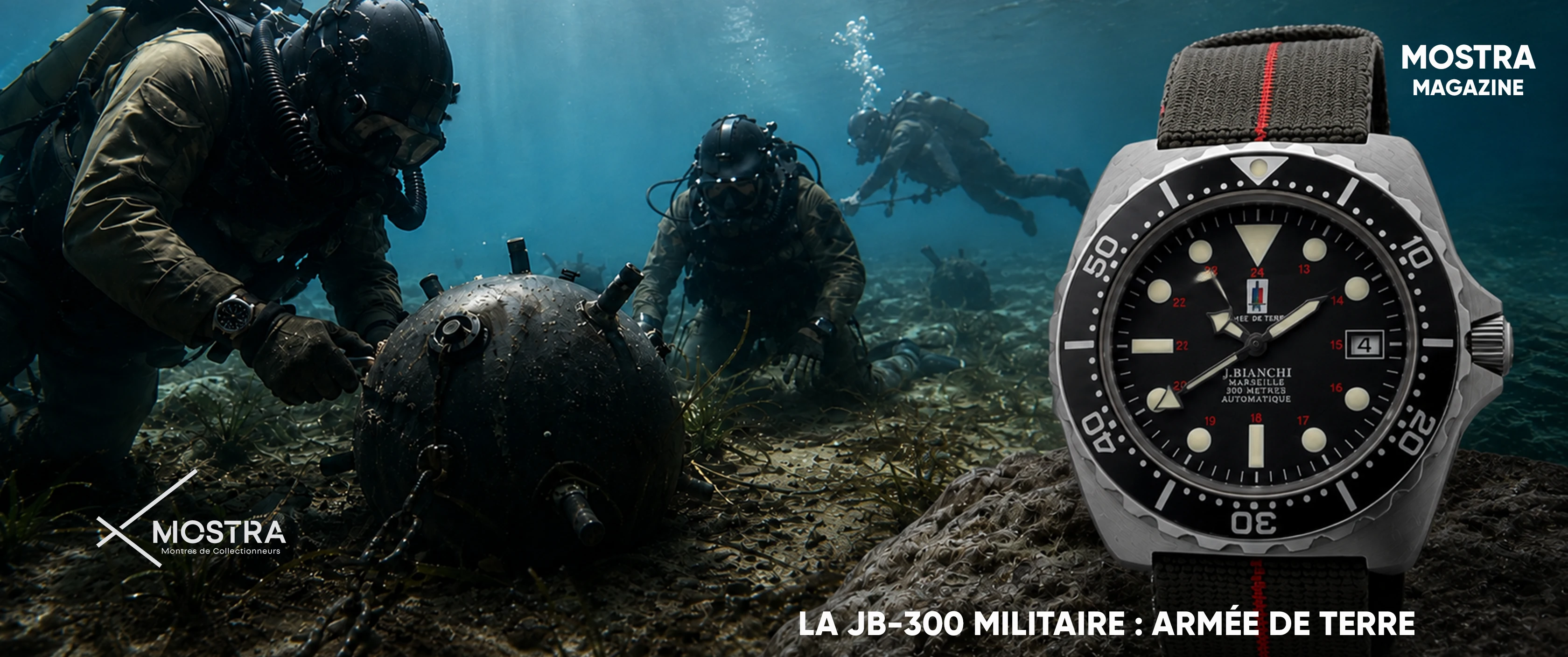 histoire montres plongee militaire jb 300 armee de terre mostra