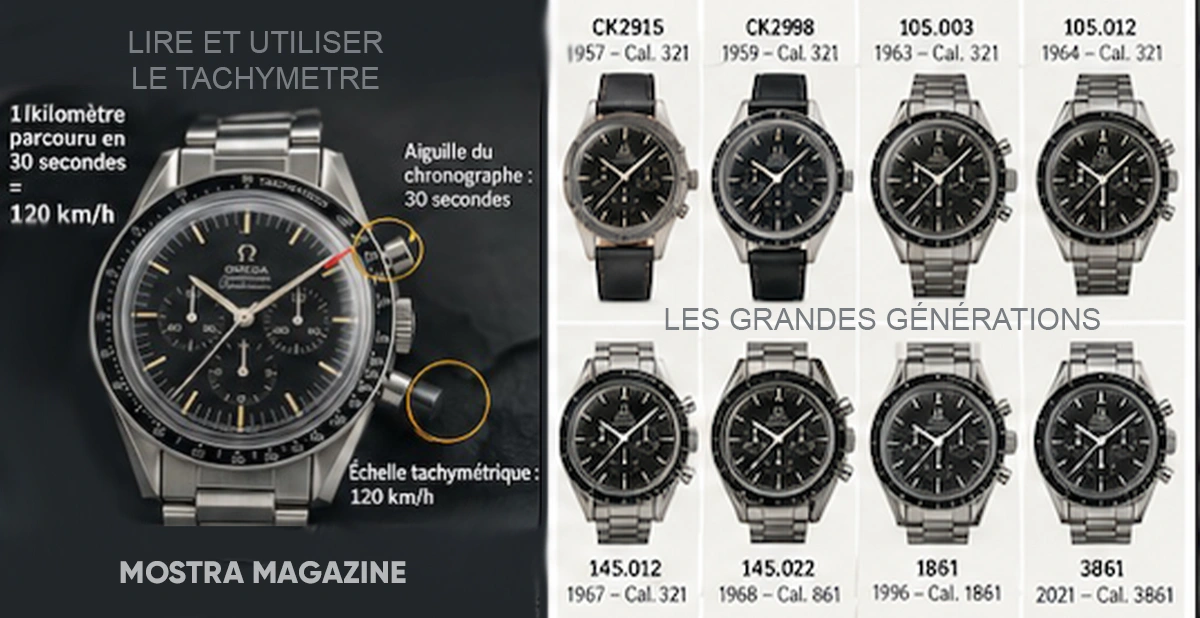 Omega Speedmaster les grandes générations de modèles et références