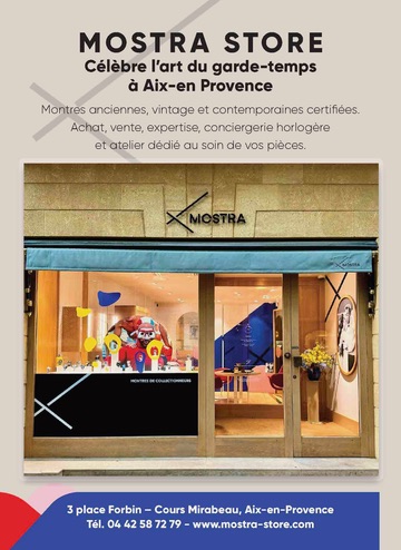 atelier horloger Mostra Store à Aix-en-Provence