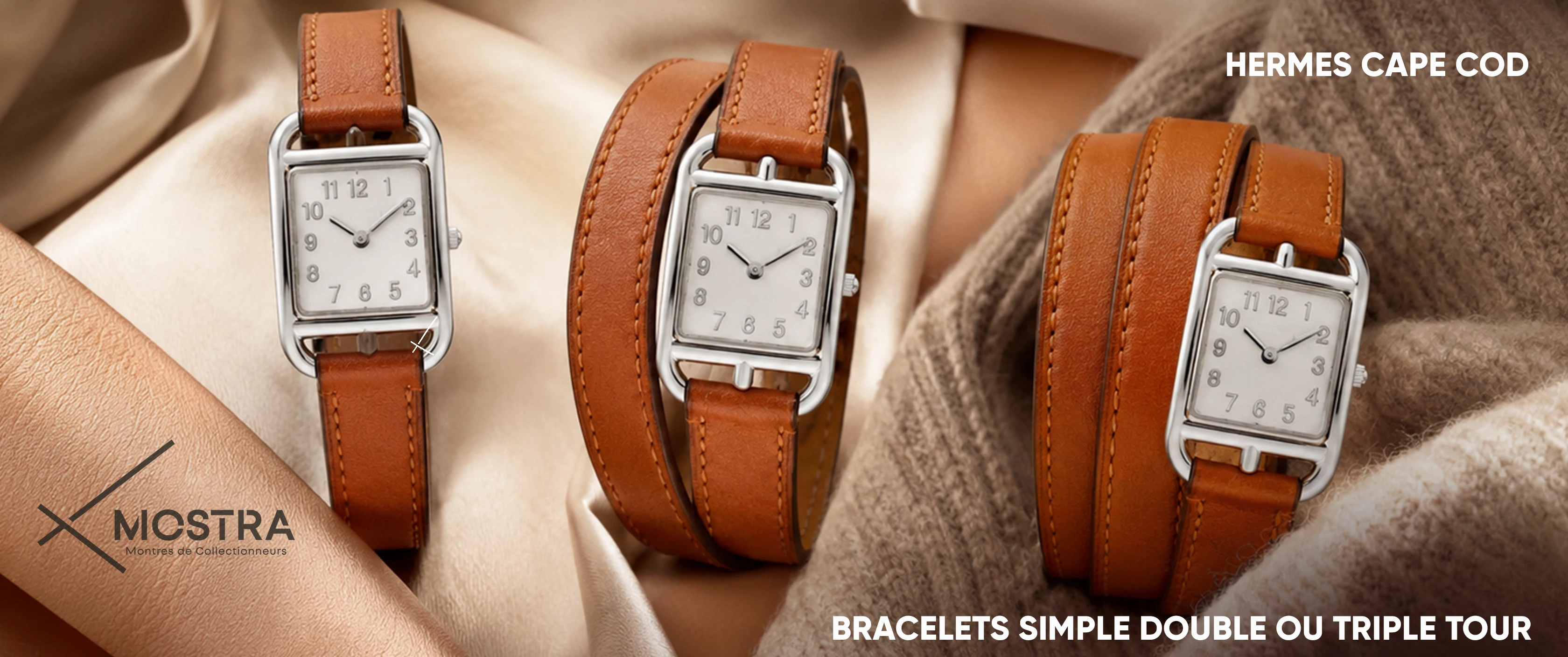 choisir le barcelet de sa montre hermes cape code simple double ou trip^le tour