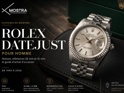 Rolex Datejust homme : histoire, références 36 mm et 41 mm, guide d’achat d’occa