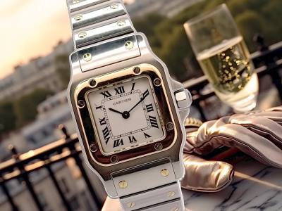 Cartier Santos : l'histoire d'une icône française aux angles arrondis, à vis apparentes et à l'élégance utile