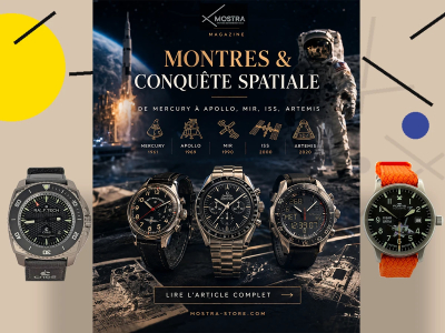 Space conquest watches: from Mercury to Artemis, the epic seen by Mostra